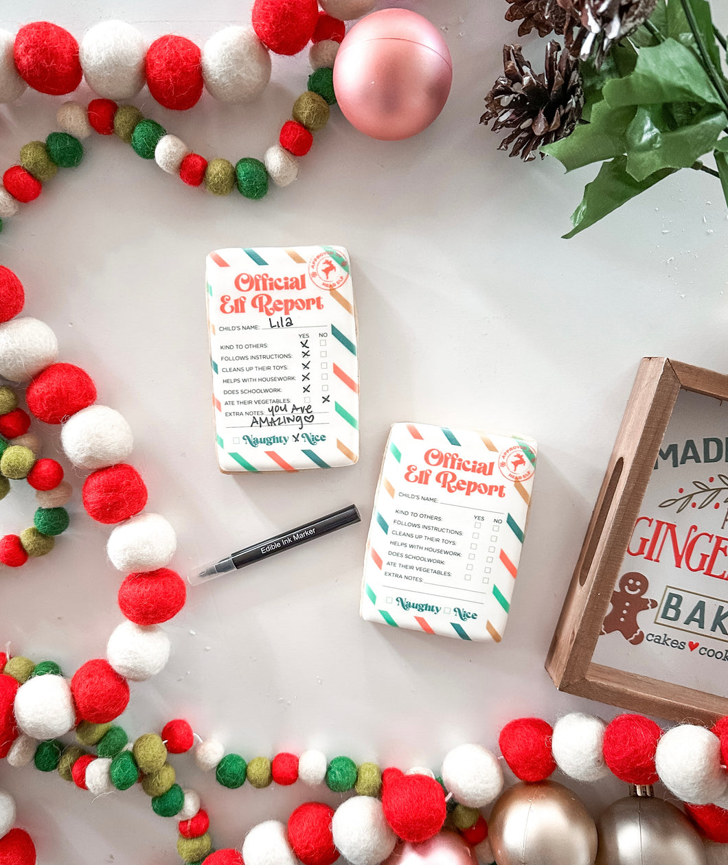 Official Elf Report DIY Cookie