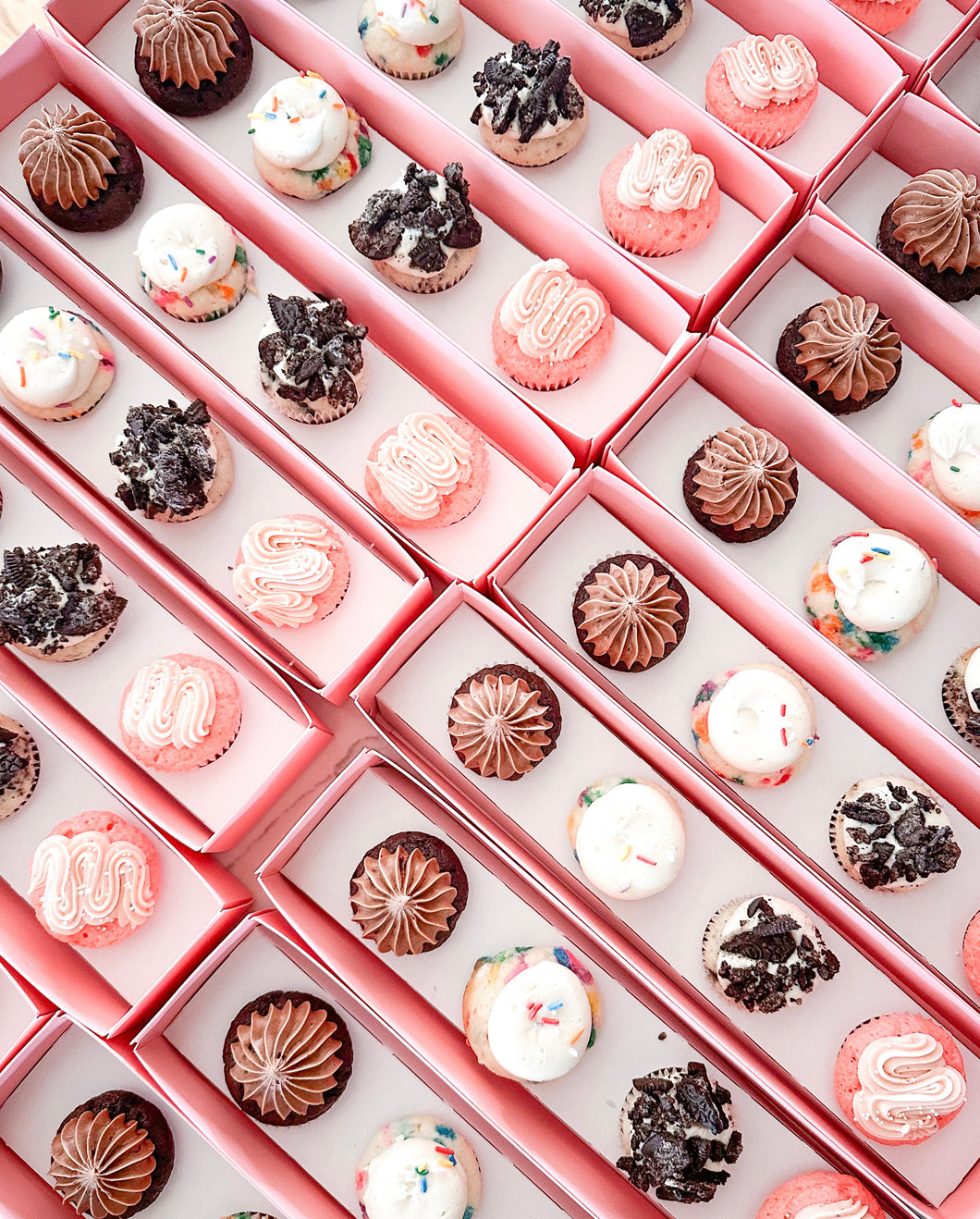 4 pack Mini Cupcake Gift Box