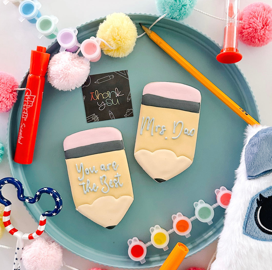 Pencil PERSONALIZED Cookie Gift