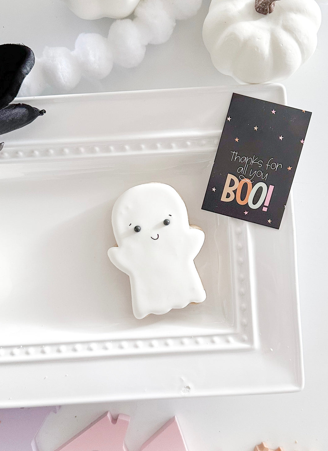 Thanks for All You BOO Ghost Cookie