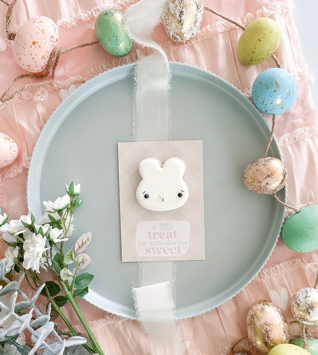 Sweet Bunny Cookie Card