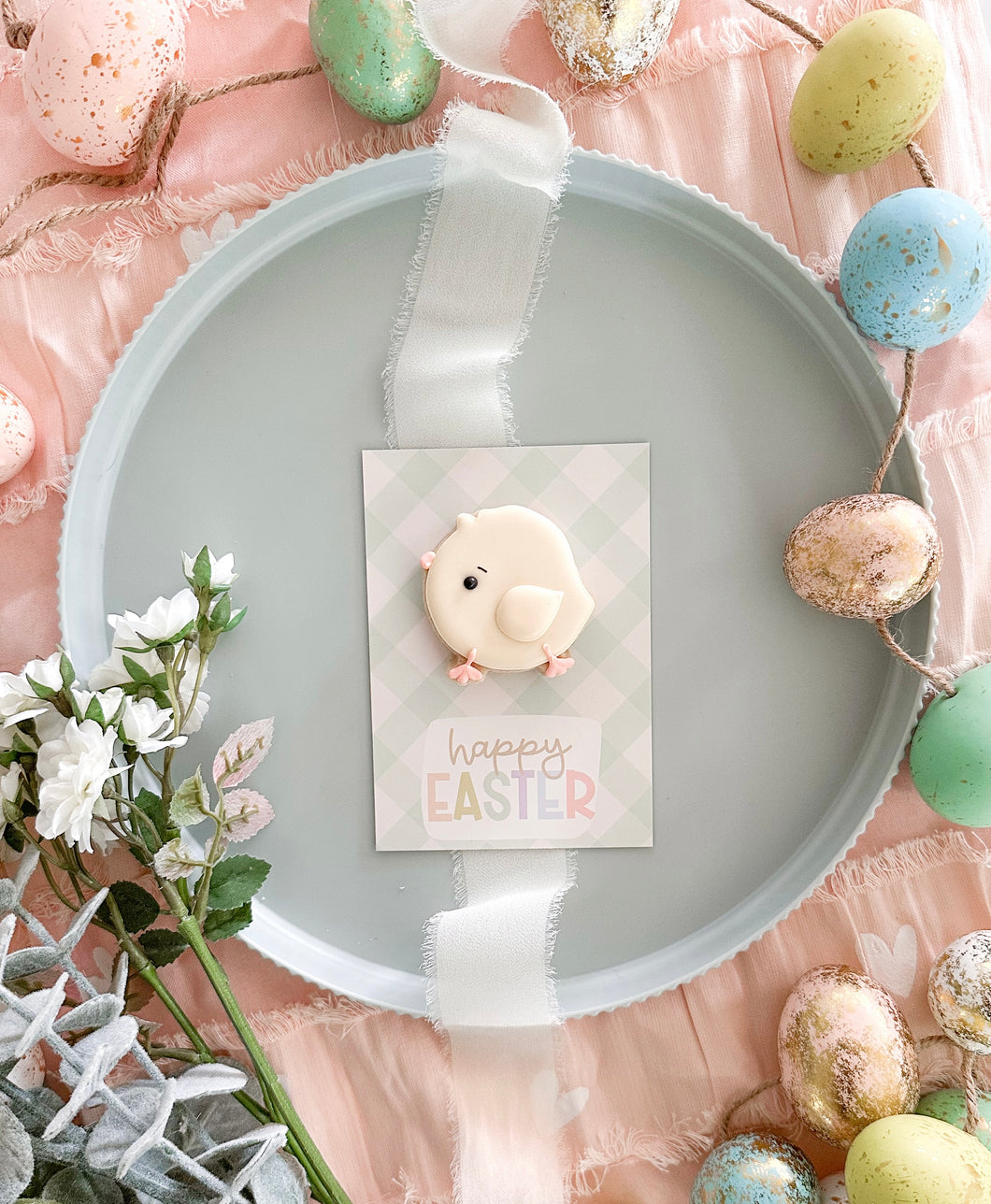 Happy Easter Cookie Card