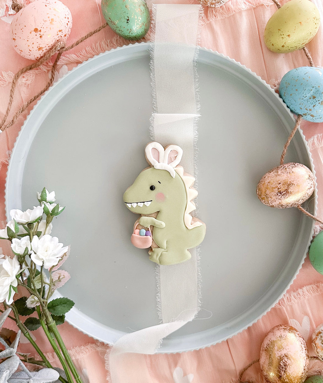 Dinosaur Bunny Cookie