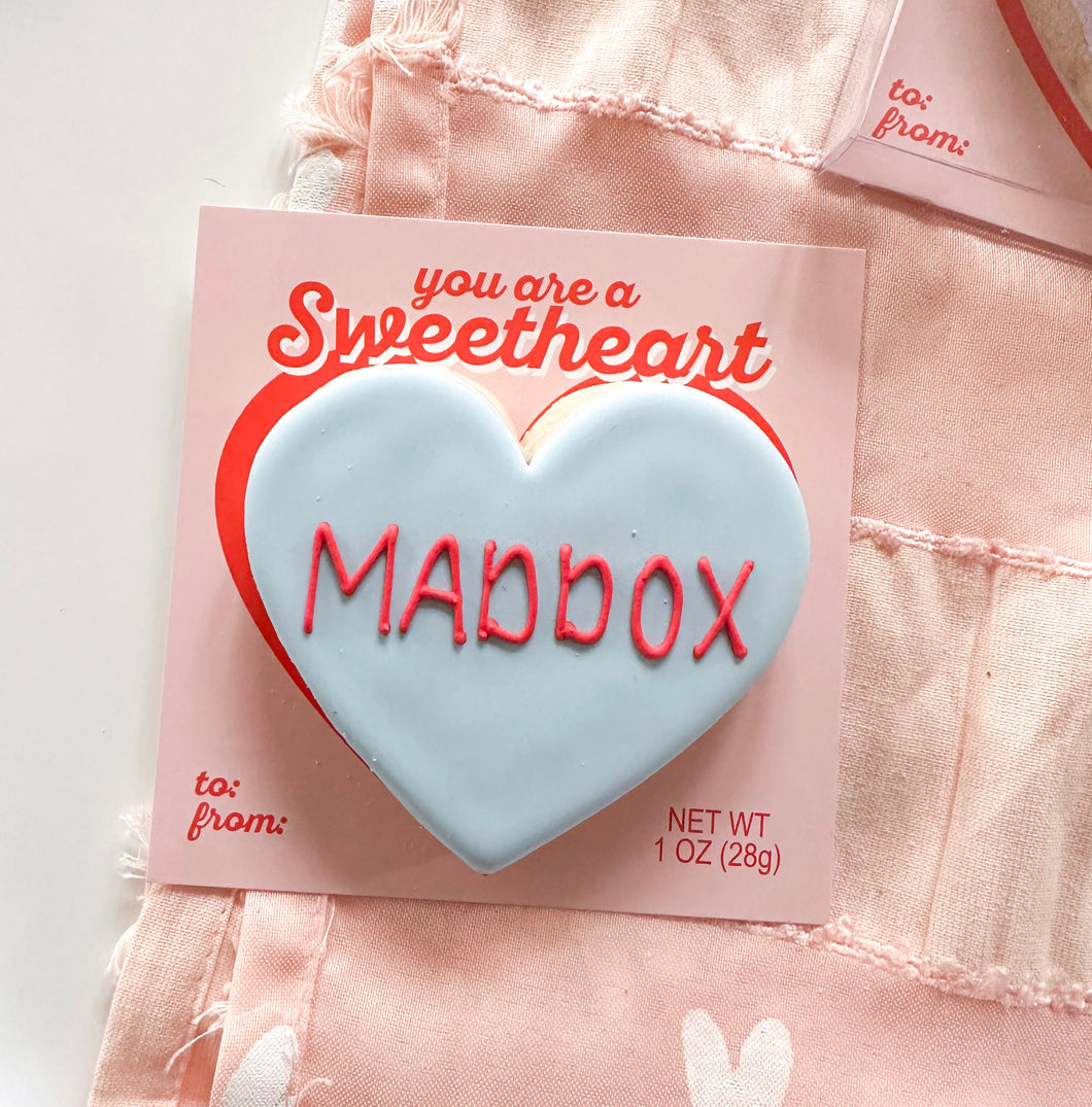 Sweethearts PERSONALIZED Cookie