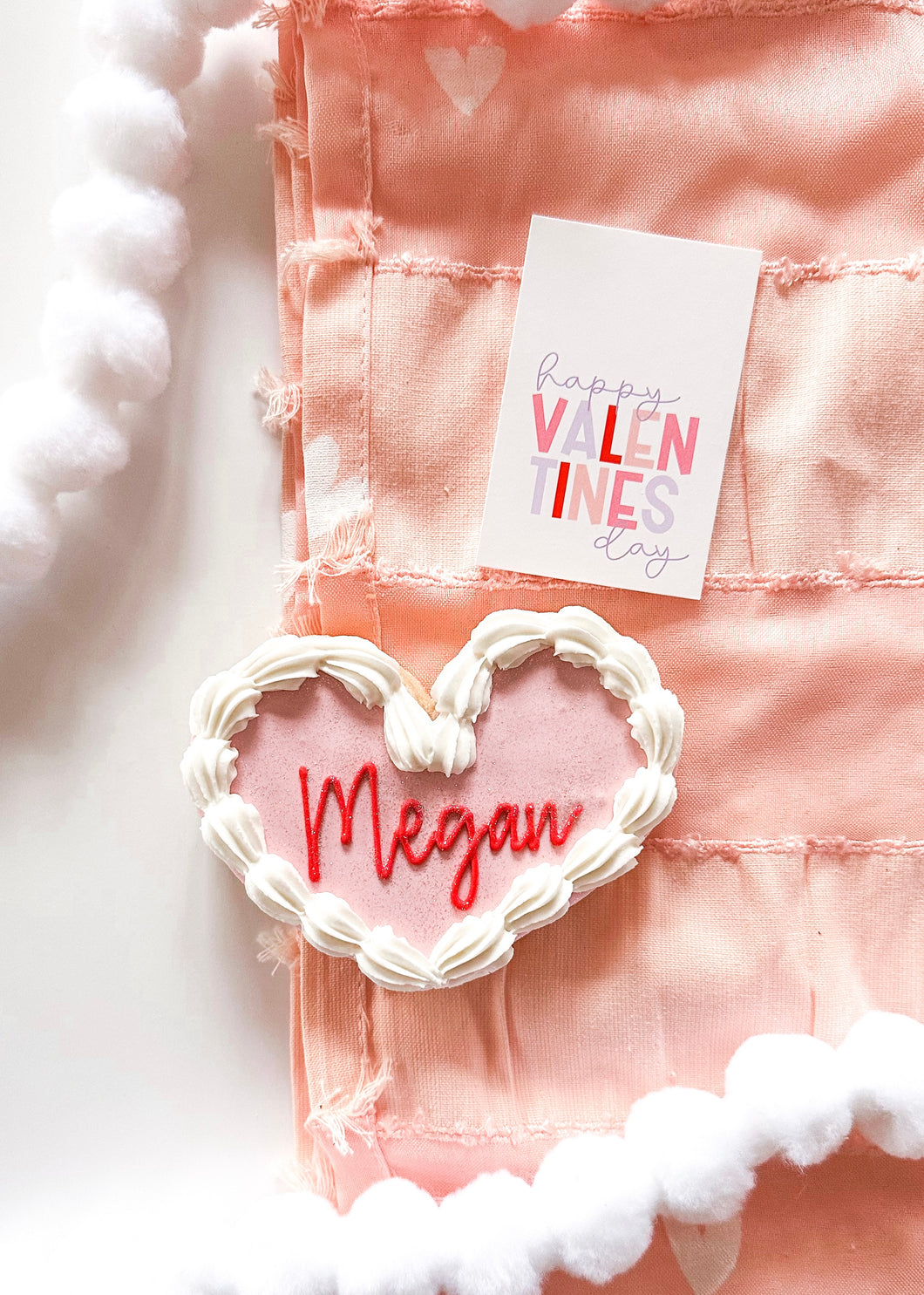 Vintage Heart PERSONALIZED Cookie