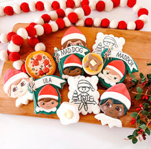 Load image into Gallery viewer, Pennant Elf Cookie - Personalized
