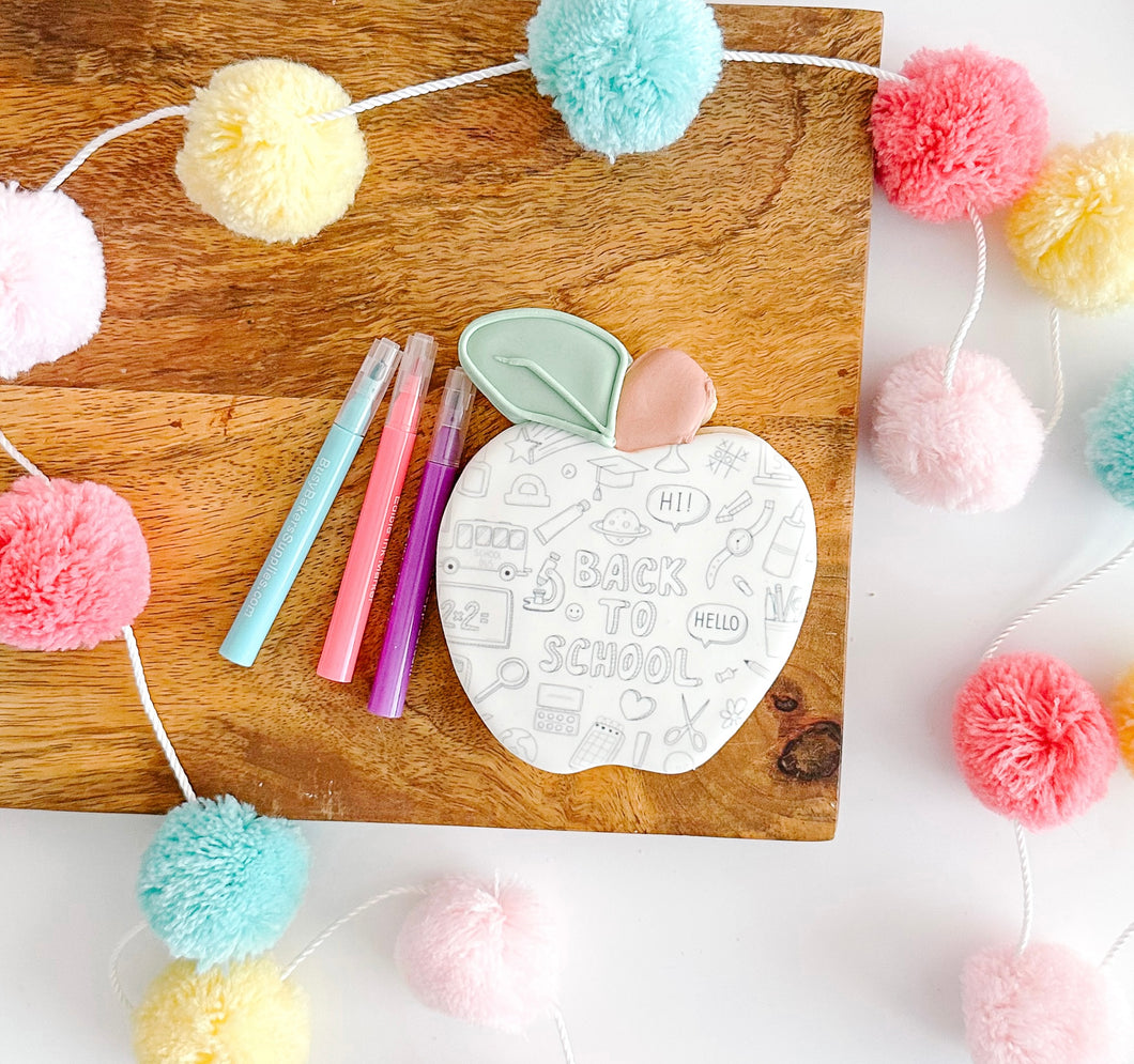 Back to School COLOR YOUR COOKIE Sugar Cookie
