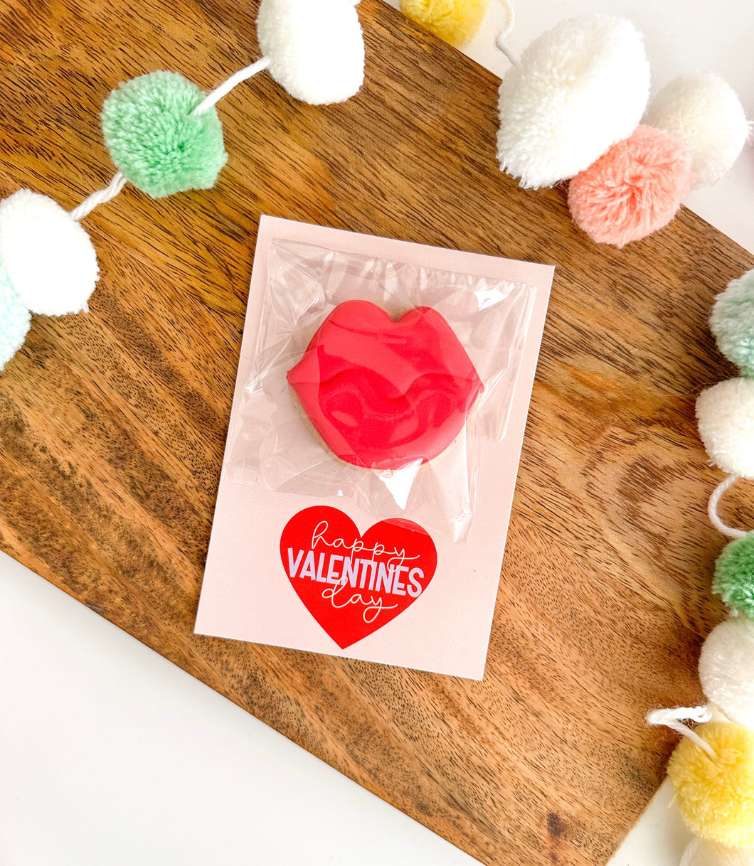 Lips Mini Cookie Card