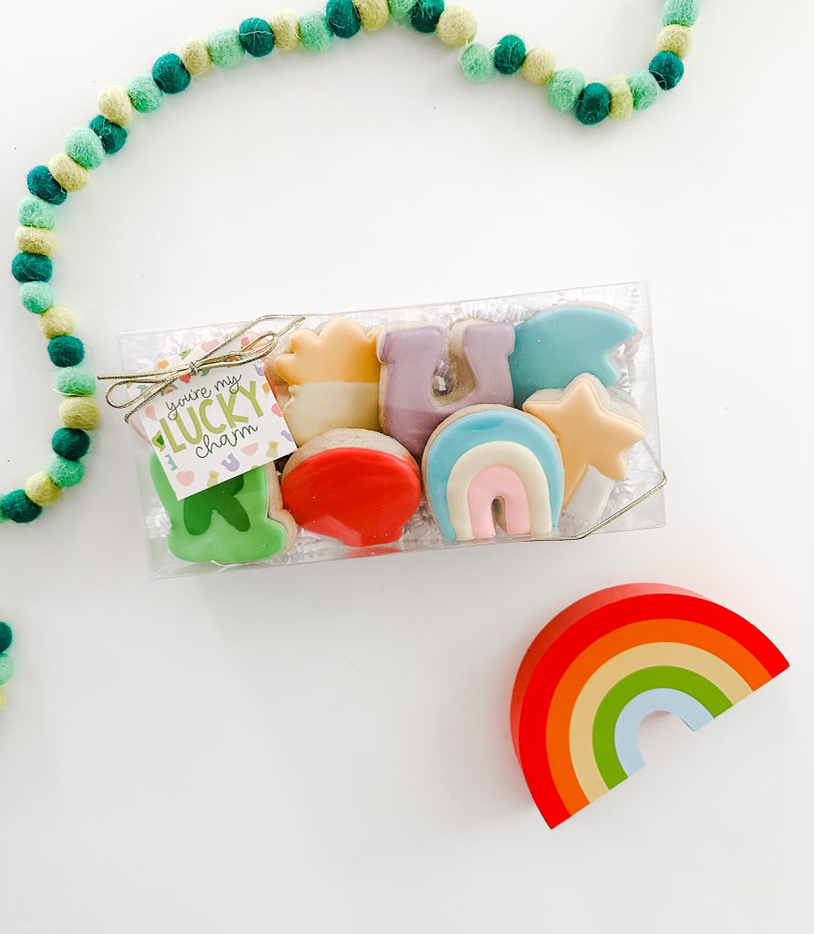 You're My Lucky Charm Mini Cookie Box - 8 mini cookies