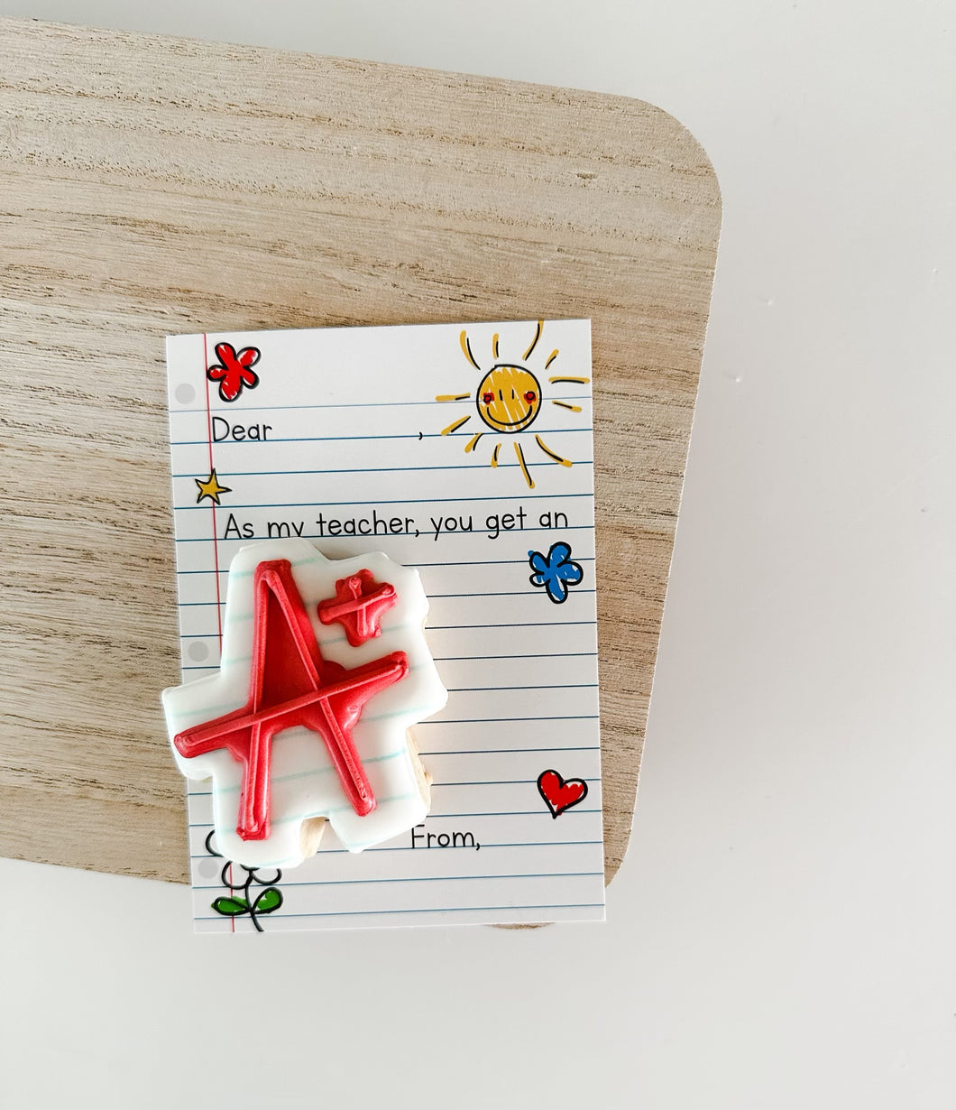 Teacher Appreciation PERSONALIZE Cookie Card